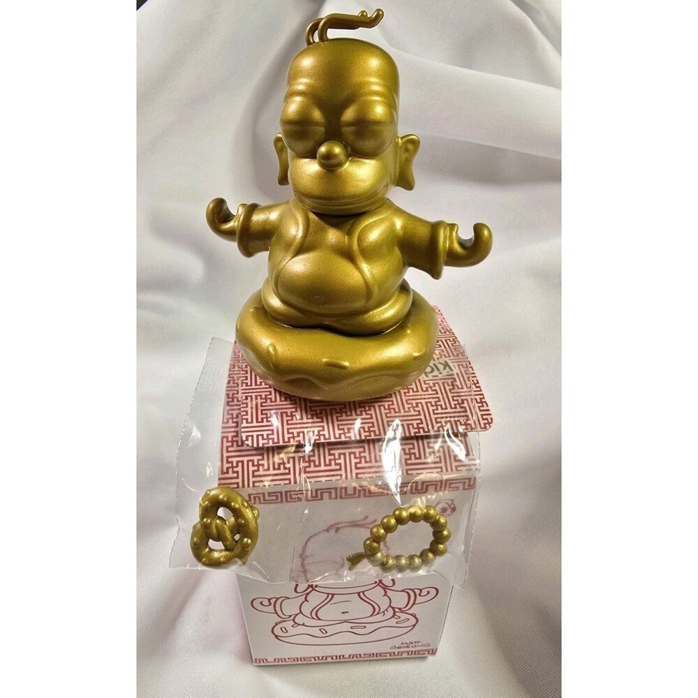 Kidrobot The Simpsons 3" Vinyl Golden Homer Budda On Donut New